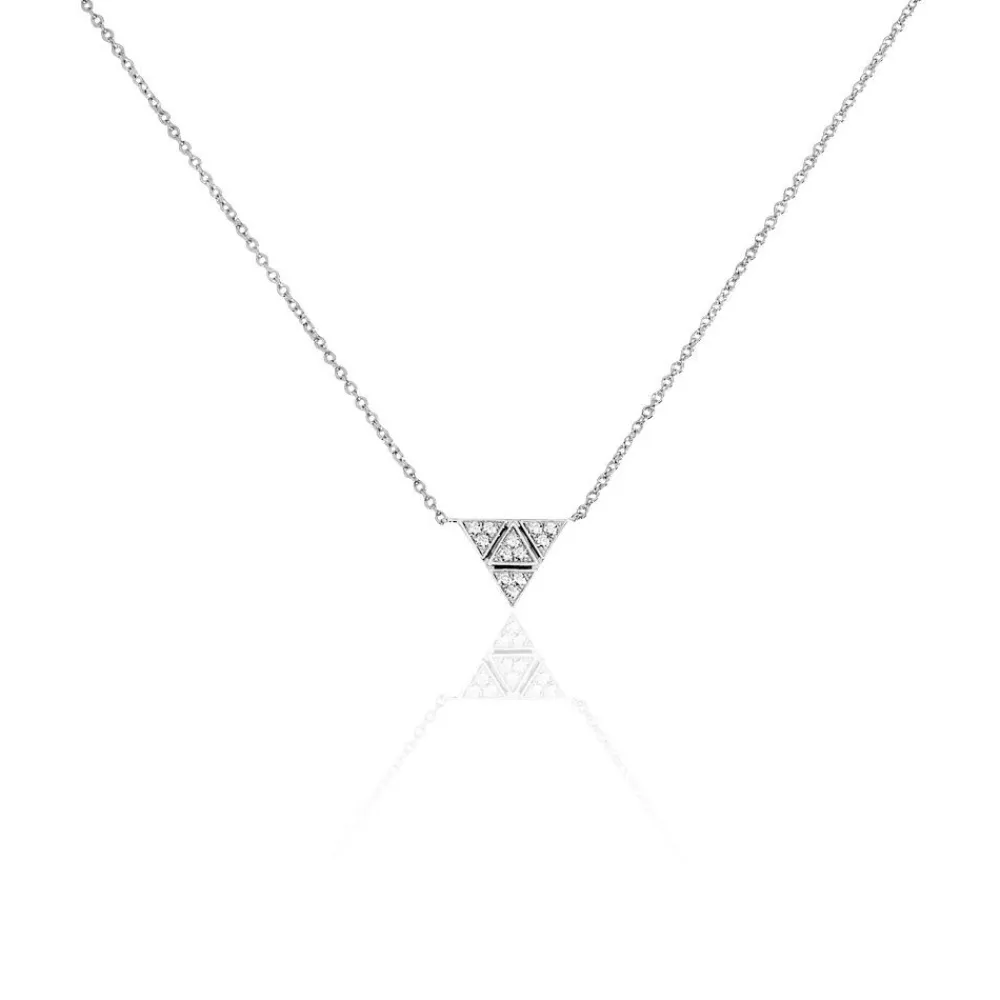 Collier Mathilde Argent Blanc Oxyde De Zirconium|Marc Orian Discount