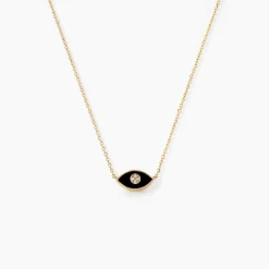 Collier Matiasma Or Jaune Onyx Diamant