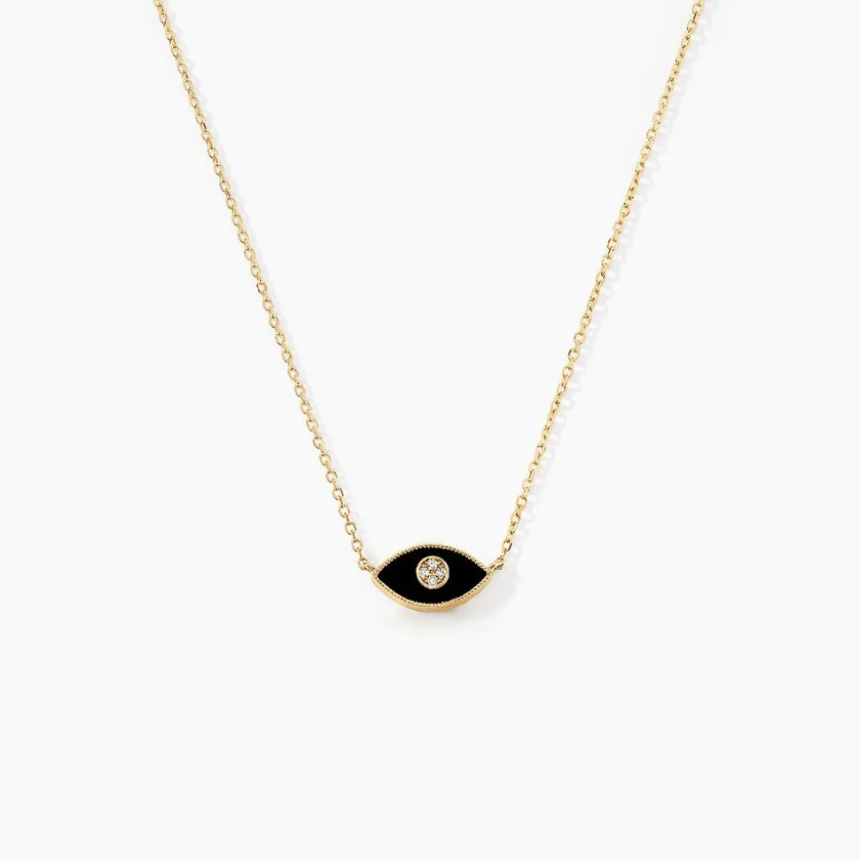 Collier Matiasma Or Jaune Onyx Diamant