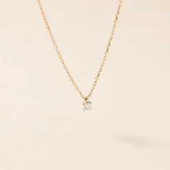 Collier Mei Or Jaune Diamant
