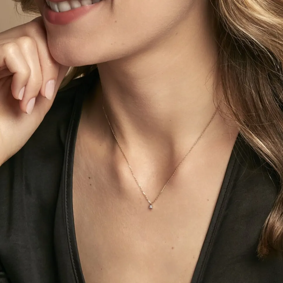 Collier Mei Or Jaune Diamant