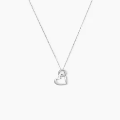 Collier Melesine Or Blanc Diamant