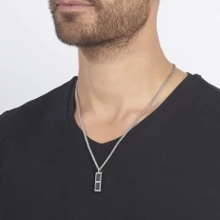 Collier Messy Acier Blanc|JOURDAN Online