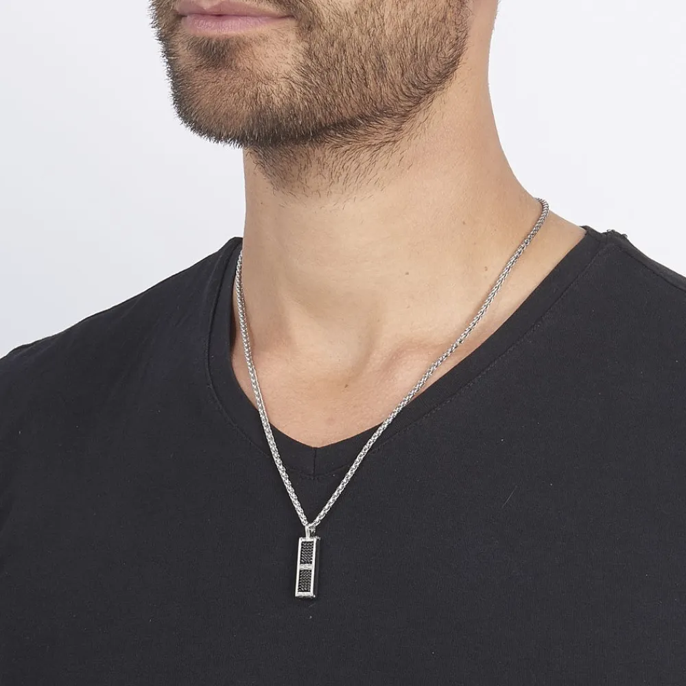 Collier Messy Acier Blanc|JOURDAN Online