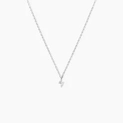 Collier Meyline Argent Blanc Oxyde De Zirconium