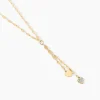 Collier Michiko Or Jaune Diamant