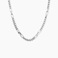 Collier Métal Acier Blanc