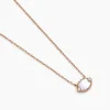 Collier Muse Argent Rose Nacre Oxyde De Zirconium