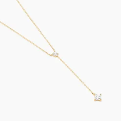 Collier Myfanwy Or Jaune Oxyde De Zirconium