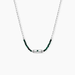 Collier Mystic Argent Blanc Malachite|Marc Orian Discount