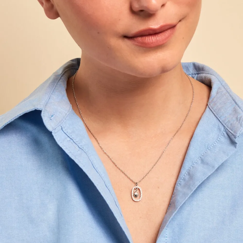 Collier Naly Argent Blanc Oxyde De Zirconium|Marc Orian Best