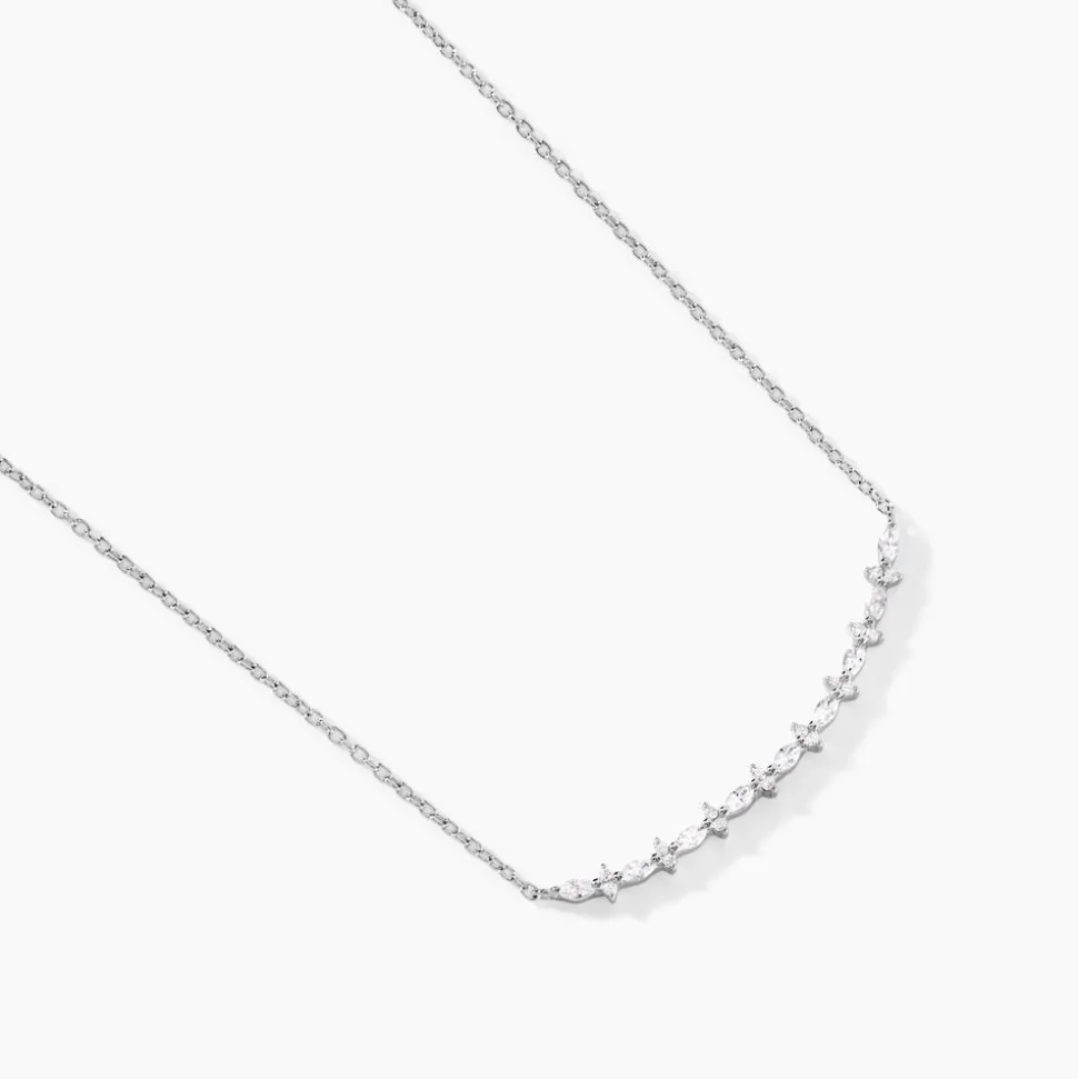 Collier Naura Argent Blanc Oxyde De Zirconium