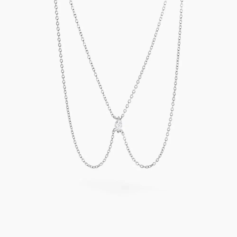 Collier Navette De Zirconium|Marc Orian Hot