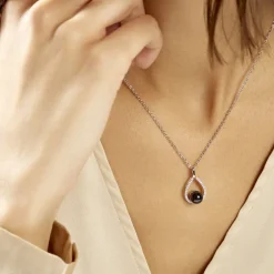 Collier Nerea Argent Blanc Céramique Et Oxyde De Zirconium|Marc Orian