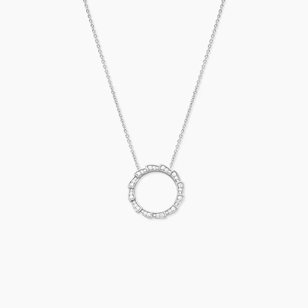 Collier Nevada Argent Blanc Oxyde De Zirconium|Marc Orian New
