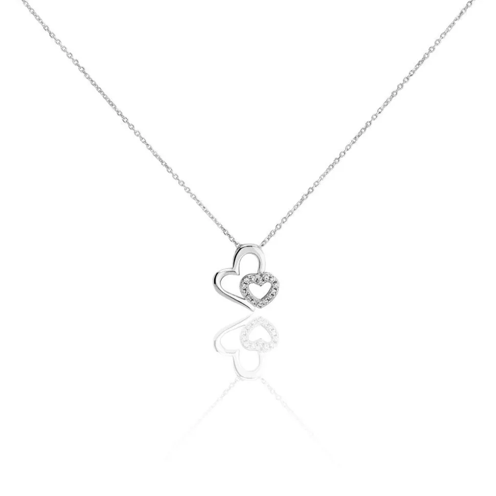 Collier Niagale Or Blanc Diamant