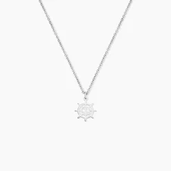 Collier Noe Argent Blanc
