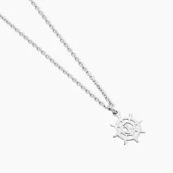 Collier Noe Argent Blanc