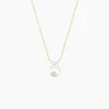 Collier Norah Or Jaune Perle De Culture Et Oxyde De Zirconium