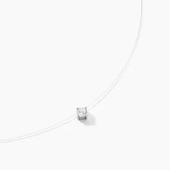 Collier Nylon Argent Blanc Oxyde