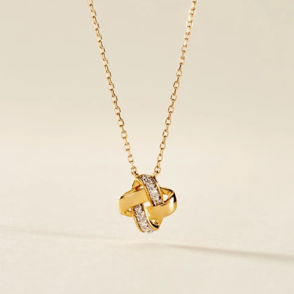 Collier Nyree Or Jaune Diamant