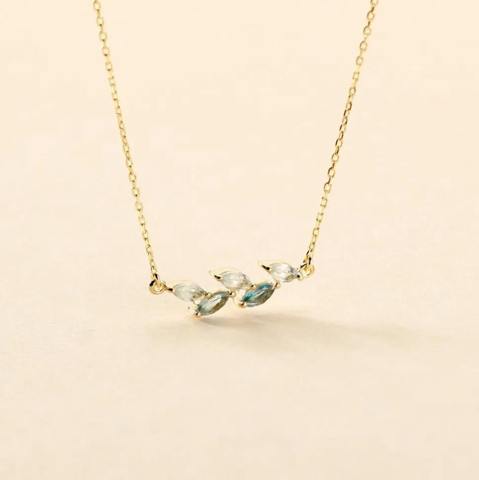 Collier Océan Or Jaune Topaze