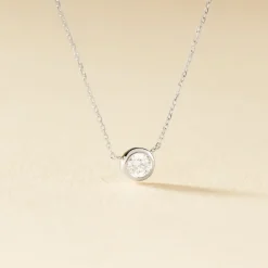 Collier Ofelia Or Blanc Diamant|Marc Orian New