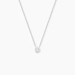 Collier Oliviane Argent Blanc Oxyde De Zirconium