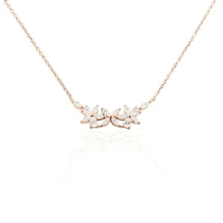 Collier Oralie Argent Rose Oxyde De Zirconium