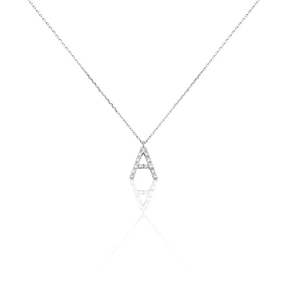 Collier Oran Or Blanc Diamant|Marc Orian New