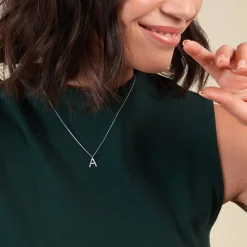 Collier Oran Or Blanc Diamant|Marc Orian New