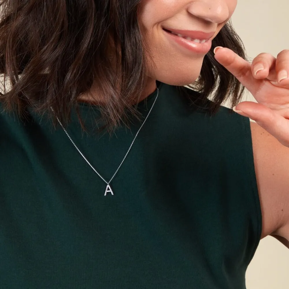 Collier Oran Or Blanc Diamant|Marc Orian New
