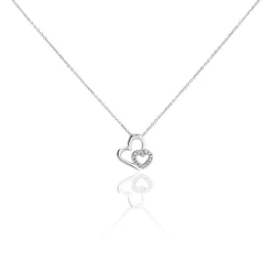 Collier Or Blanc Diamant