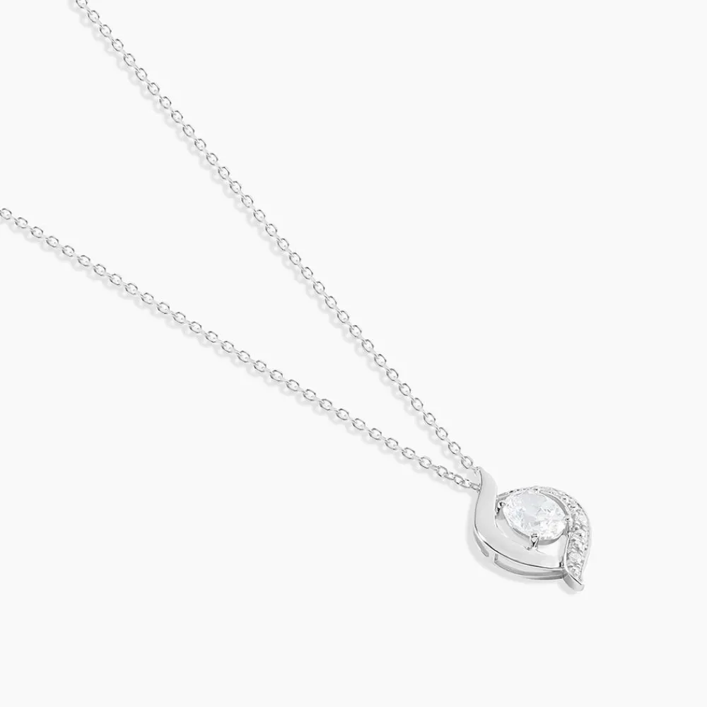 Collier Or Blanc Lydia Oxydes De Zirconium|Marc Orian New