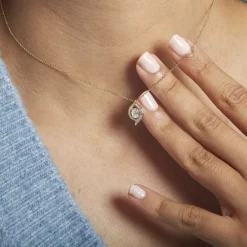 Collier Or Blanc Lydia Oxydes De Zirconium|Marc Orian New