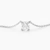 Collier Or Blanc One Diamant
