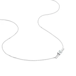 Collier Or Blanc Topaze Et Diamant|Marc Orian Clearance
