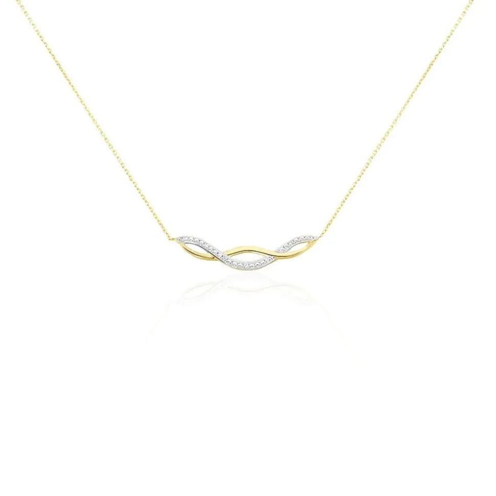 Collier Or Jaune Abisai Diamants