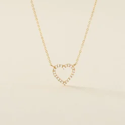 Collier Or Jaune Ansel Oxyde De Zirconium