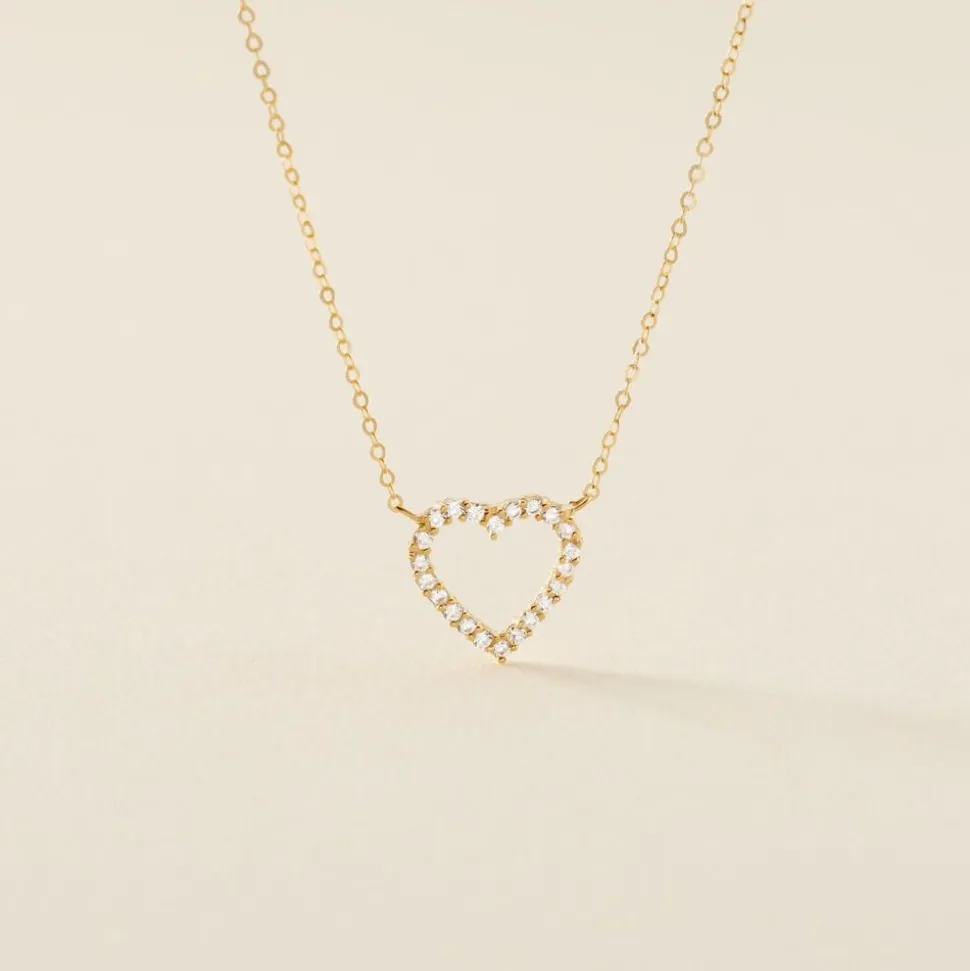 Collier Or Jaune Ansel Oxyde De Zirconium