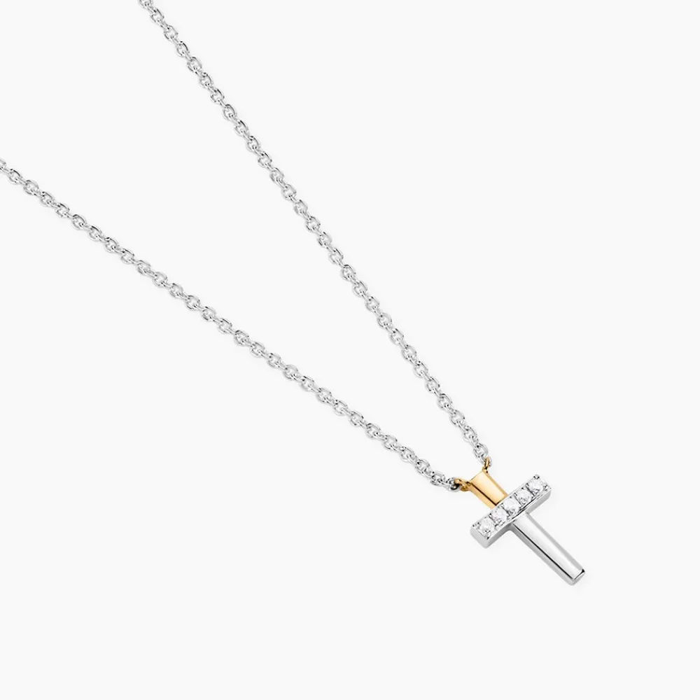 Collier Or Jaune Argent Blanc Oxyde De Zirconium|Marc Orian New
