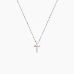 Collier Or Jaune Argent Blanc Oxyde De Zirconium|Marc Orian New
