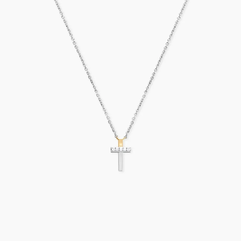 Collier Or Jaune Argent Blanc Oxyde De Zirconium|Marc Orian New