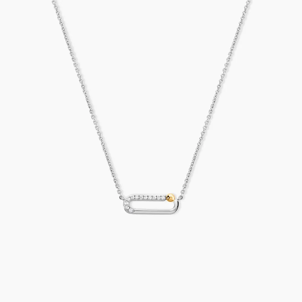 Collier Or Jaune Argent Blanc Oxyde De Zirconium|Marc Orian Clearance
