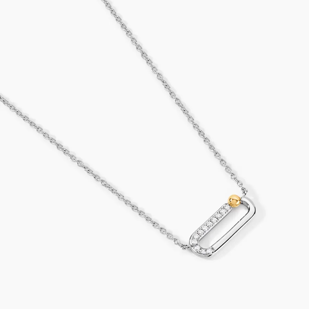 Collier Or Jaune Argent Blanc Oxyde De Zirconium|Marc Orian Clearance
