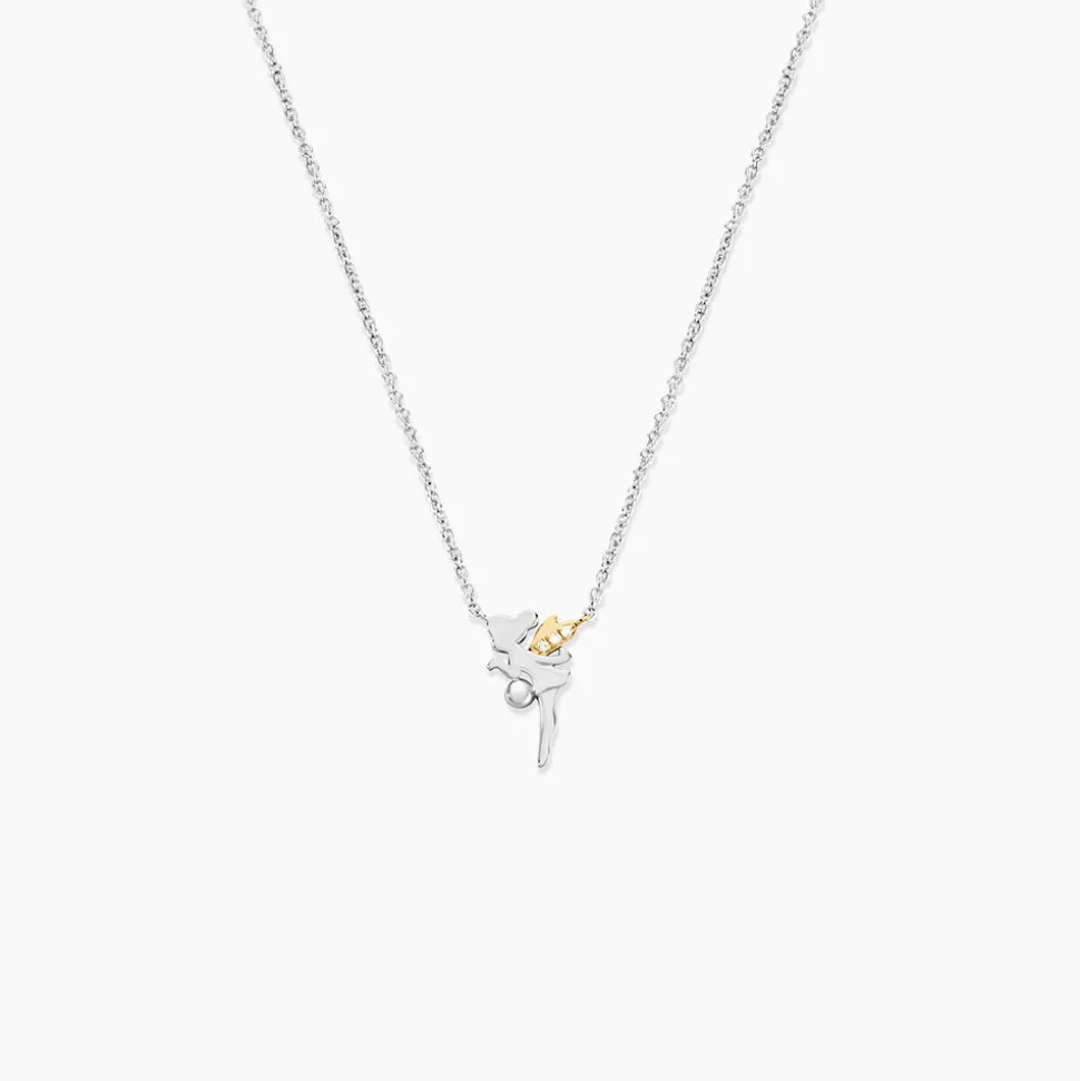 Collier Or Jaune Argent Blanc Oxyde De Zirconium