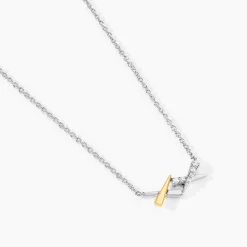 Collier Or Jaune Argent Blanc Oxyde De Zirconium|Marc Orian