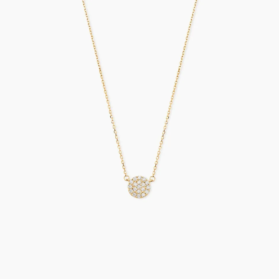 Collier Or Jaune Burak Oxyde De Zirconium