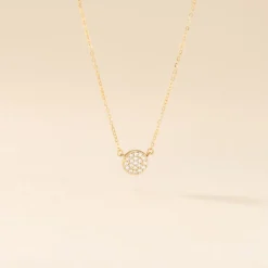 Collier Or Jaune Burak Oxyde De Zirconium