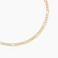Collier Or Jaune Cameo Maille Alternée 1/3|Marc Orian Online